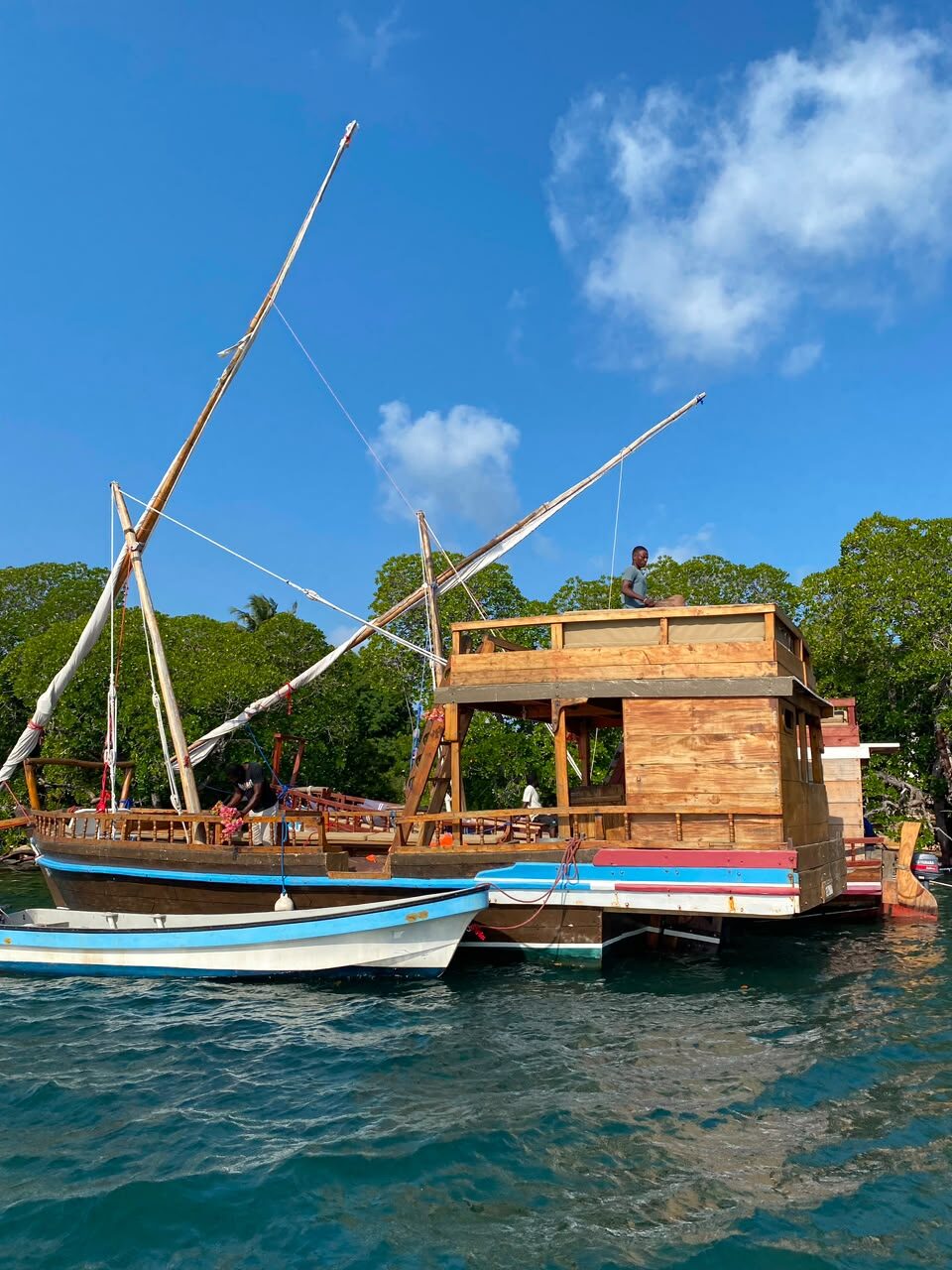 Dhow tradizionale sulla costa di Malindi